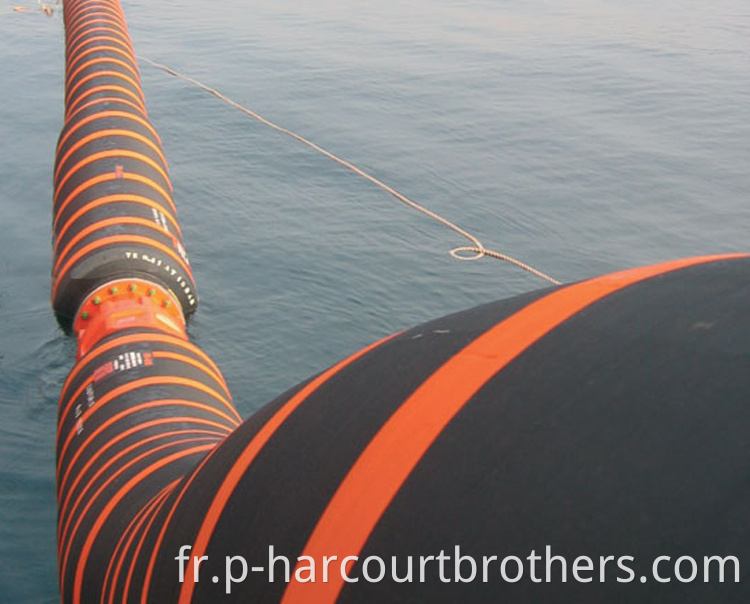 Piefnant à huile en caoutchouc flottante tuyau de livraison d'huile marine flottante